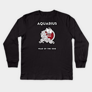 AQUARIUS / Year of the DOG Kids Long Sleeve T-Shirt